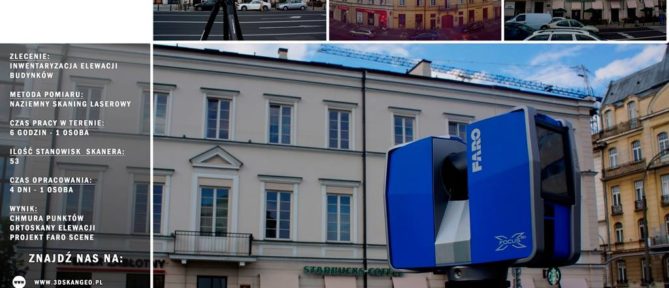 Skaning laserowy 3D na Nowym Świecie w Warszawie