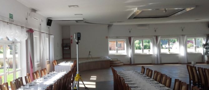 Inwentaryzacja architektoniczna sali weselnej w Barczącej