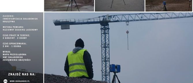 Inwentaryzacja objętości kruszywa – NMT