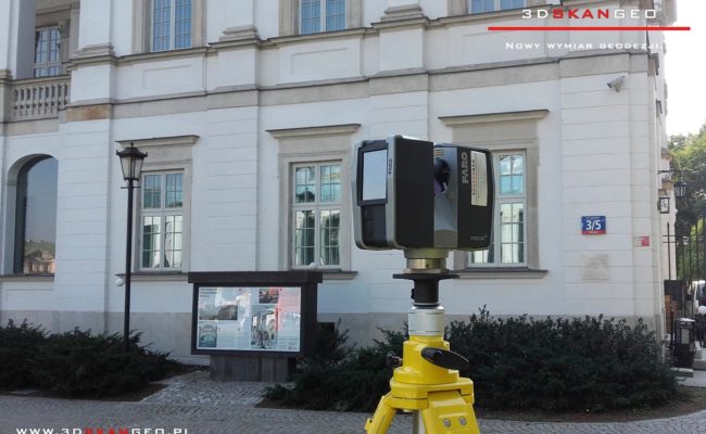 Skaning laserowy obiektu zabytkowego w Warszawie (4)