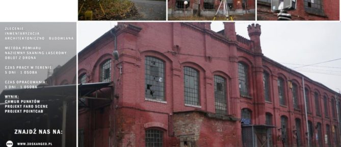 Inwentaryzacja architektoniczna fabryki przy ul. Piotrkowskiej w Łodzi